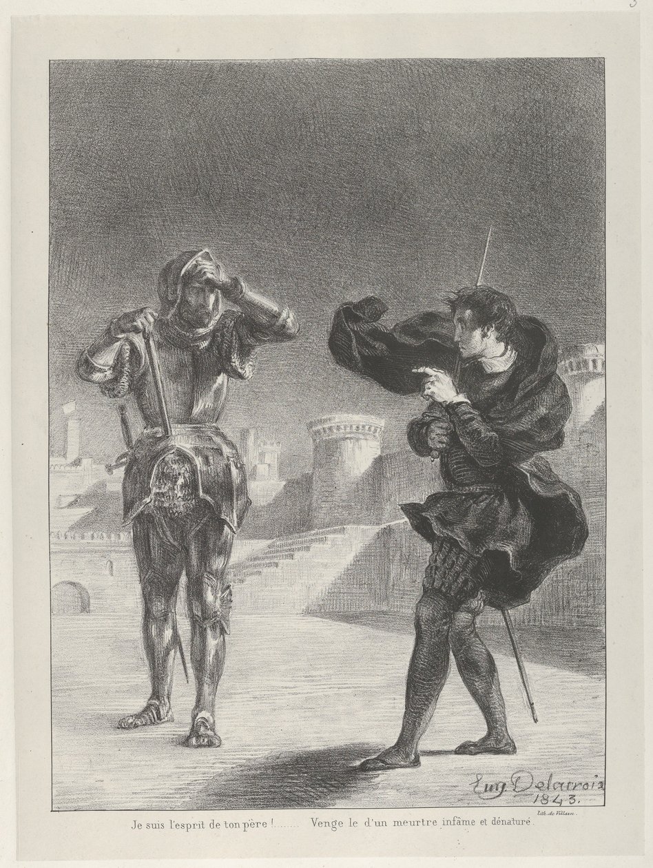 A szellem a teraszon, 1843., 1843. alkotó: Eugène Delacroix