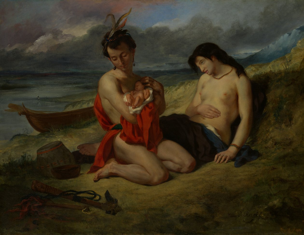 A Natchez, 1823-24 és 1835. alkotó: Ferdinand Victor Eugene Delacroix