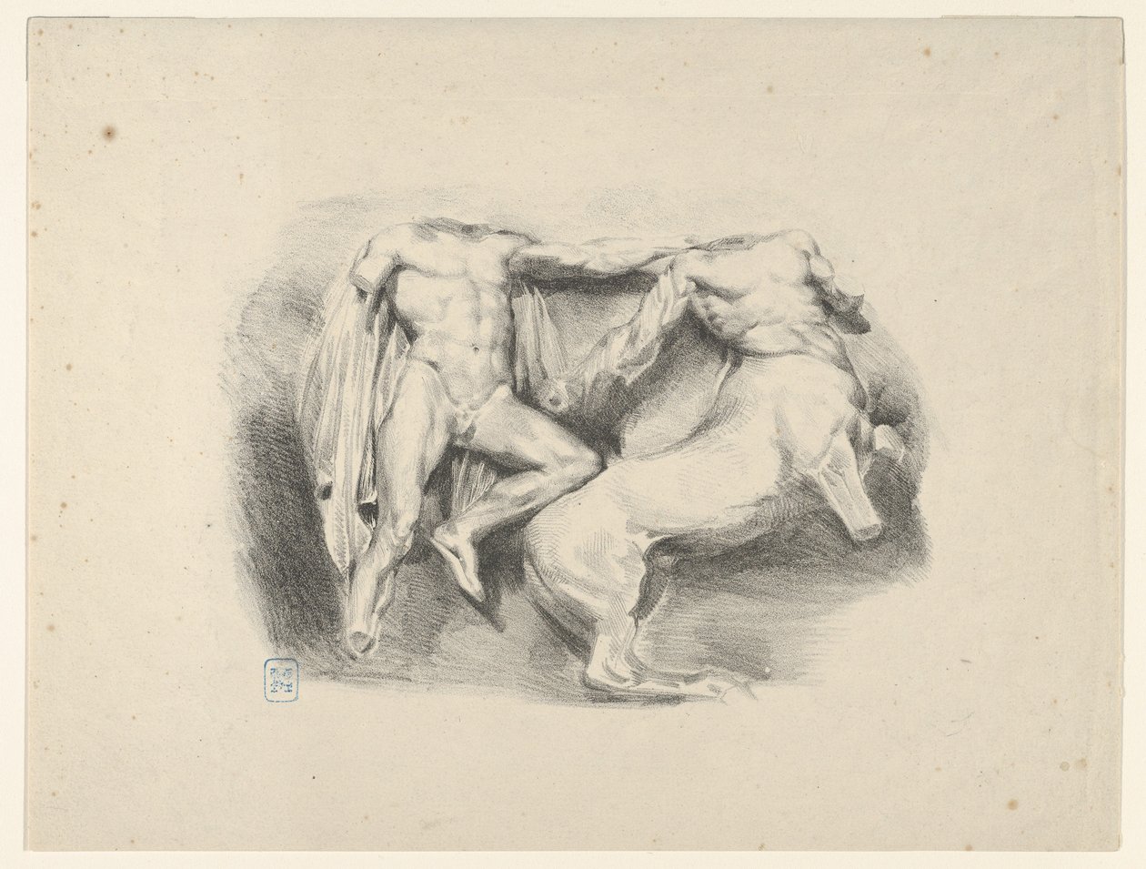 Thészeusz, Eurütosz kentaur hódítója, 1825, 1825. alkotó: Eugène Delacroix