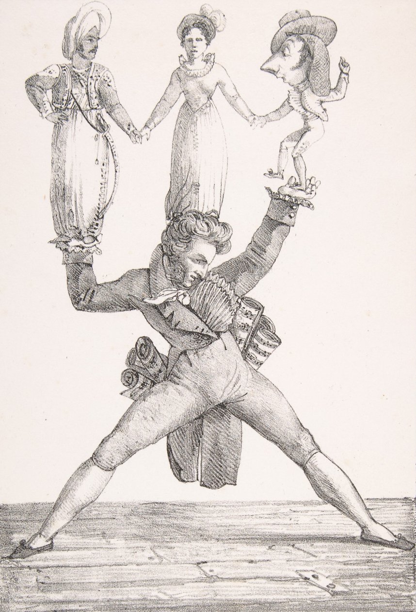 Olasz Színház, 1821., 1821. alkotó: Eugène Delacroix