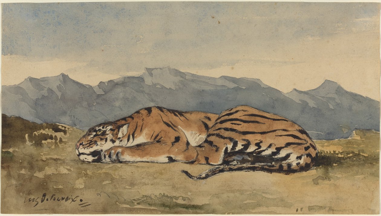 Tigris alkotó: Eugène Delacroix