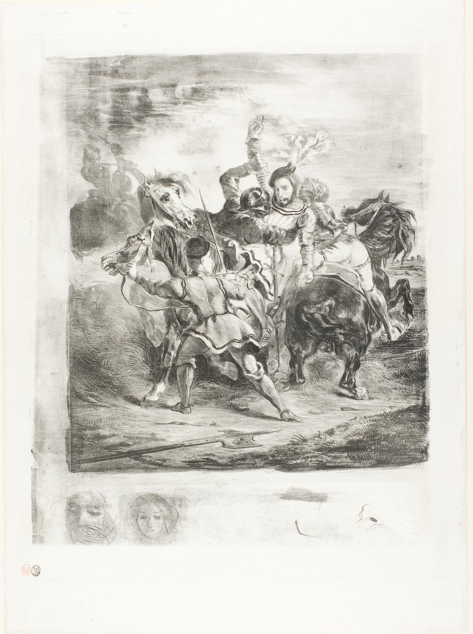 Weislingent megtámadták Götz emberei alkotó: Eugène Delacroix