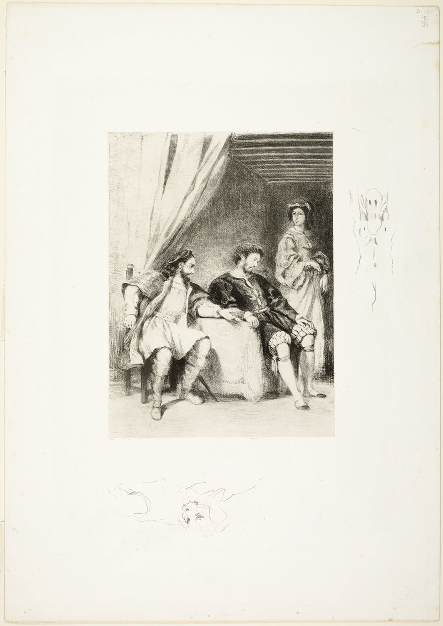 Weislingen fogva tartott fogoly Goetz által alkotó: Eugène Delacroix