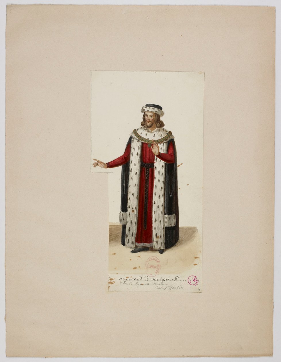 Enguerrand de Marigny jelmeze (La Tour de Nesle, 1832) alkotó: Eugène Du Faget