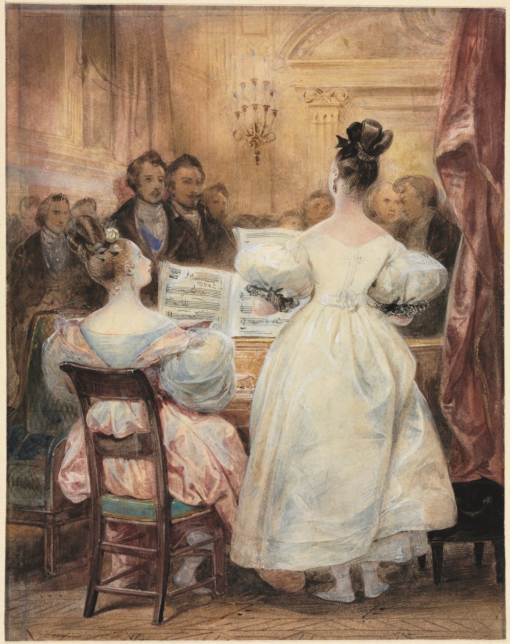 Egy koncert: Laura Devéria Ének alkotó: Eugène François Marie Joseph Devéria