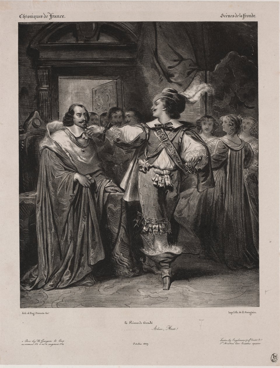 Franciaország krónikái: A Fronde jelenete – Condé hercege alkotó: Eugène François Marie Joseph Devéria