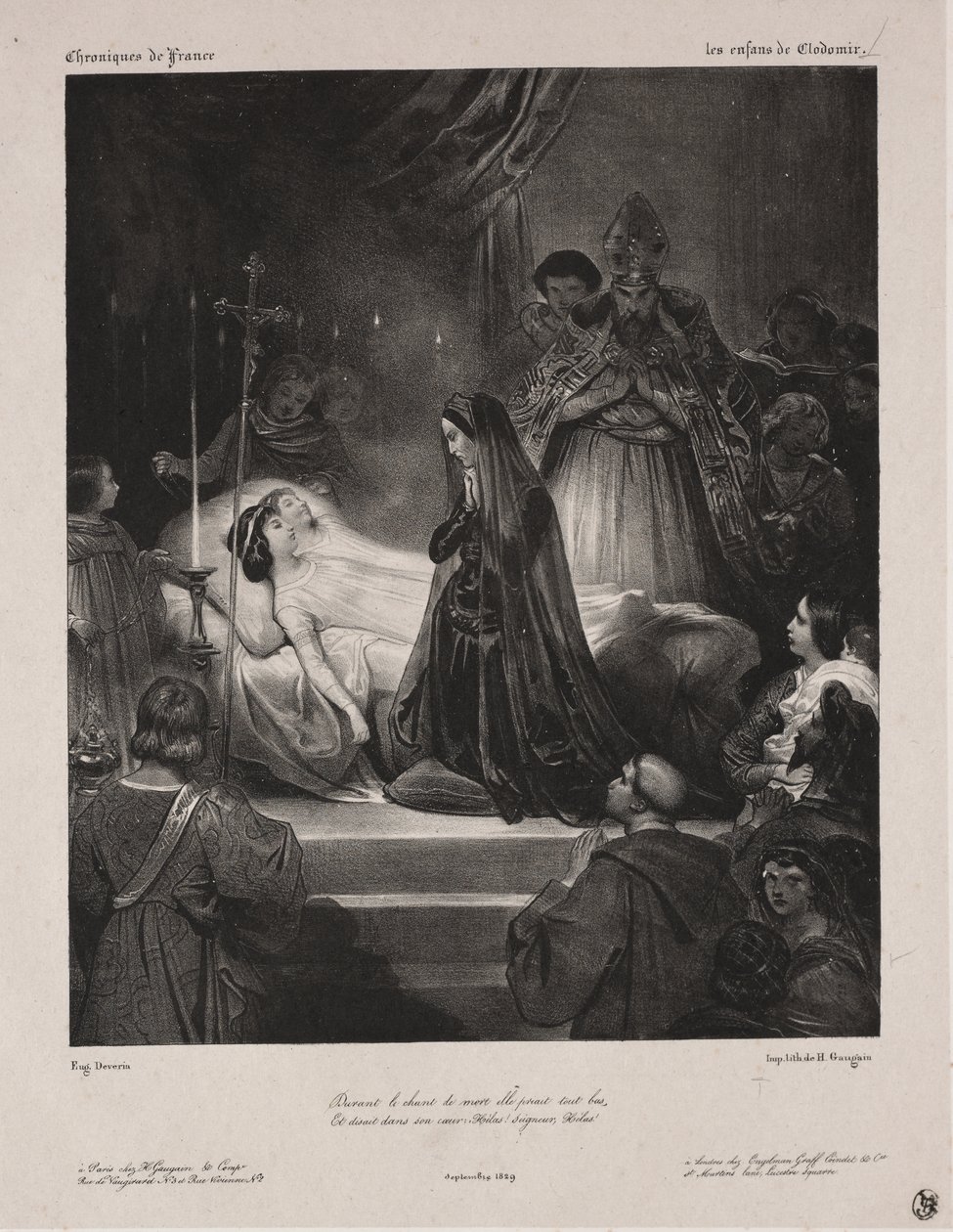 Franciaország krónikái: Clodomir gyermekei alkotó: Eugène François Marie Joseph Devéria