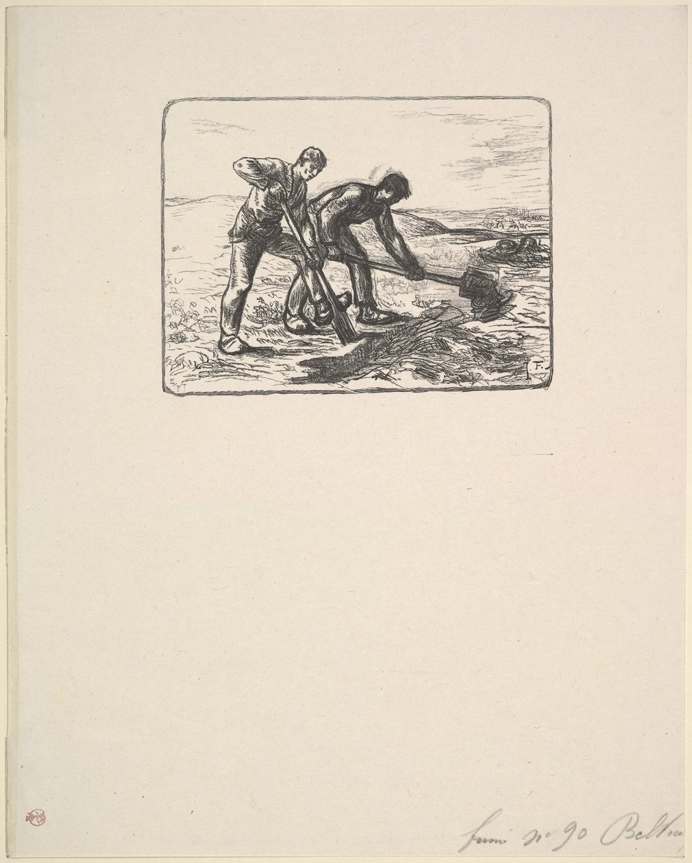 Az ásók, 1830-99. alkotó: Eugène Froment