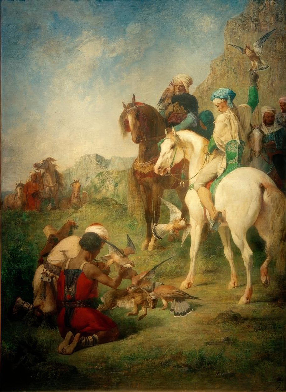 E.Fromentin, Falkenjagd Algériában alkotó: Eugène Fromentin