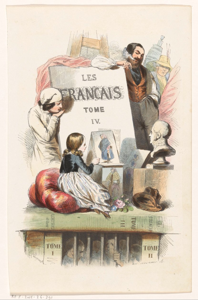 Művészi megjelenésű személyek Címlap ehhez: Les Français peints par eux-mêmes, 1841 alkotó: Eugène Guillaumot