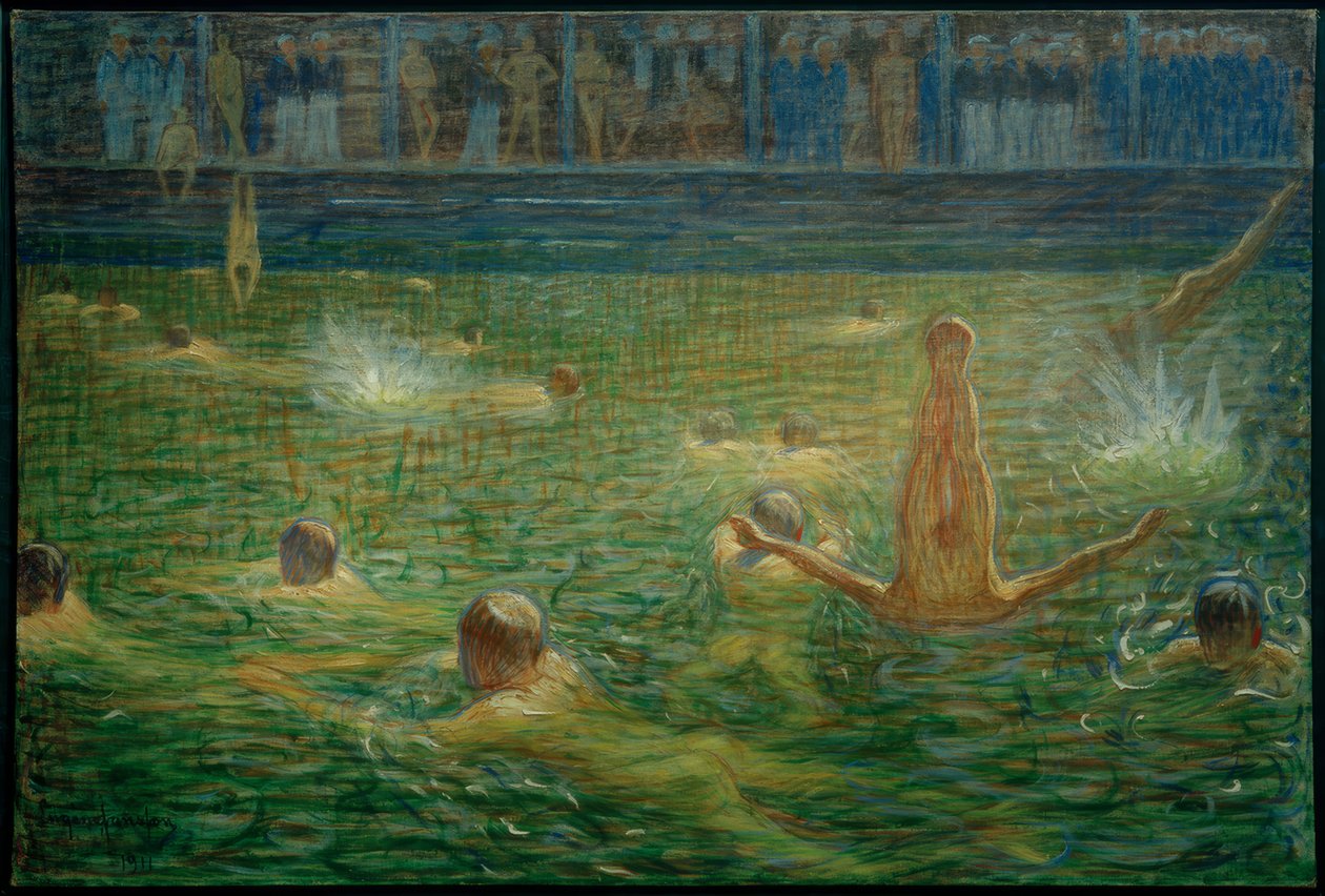 Hideg fürdő alkotó: Eugène Jansson