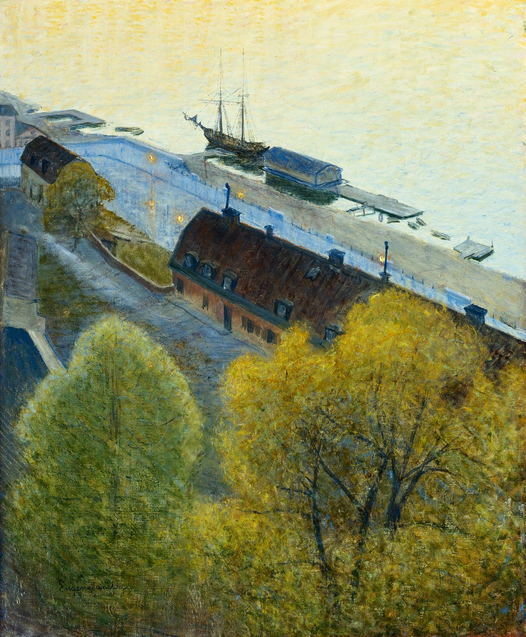 janss Tavaszi este, alkotó: Eugène Jansson