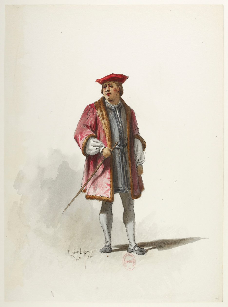 Btv1b84558104 14 - Saint-Saëns - VIII. Henrik - Maquettes de costumes - Lacoste - 14. Jelmezek alkotó: Eugene Lacoste