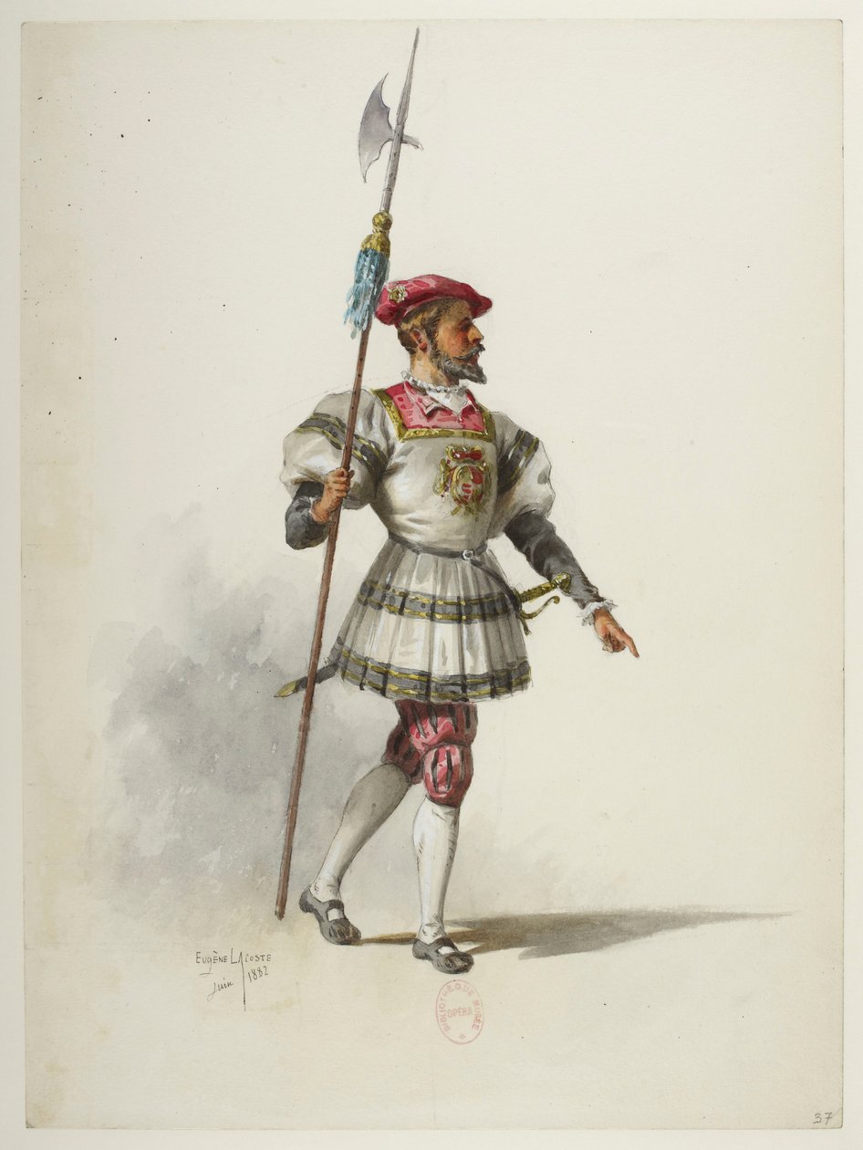 Btv1b84558104 37 - Saint-Saëns - VIII. Henrik - Maquettes de costumes - Lacoste - 37. Costume alkotó: Eugene Lacoste