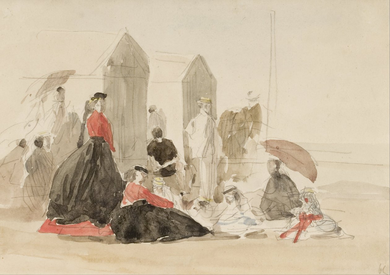 Krinolinák és kabinok alkotó: Eugene Louis Boudin