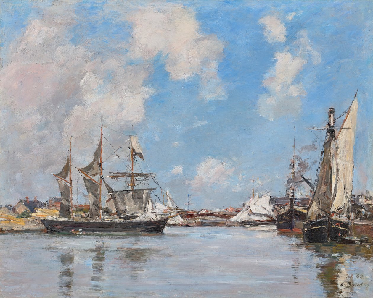 Deauville. A medence alkotó: Eugene Louis Boudin