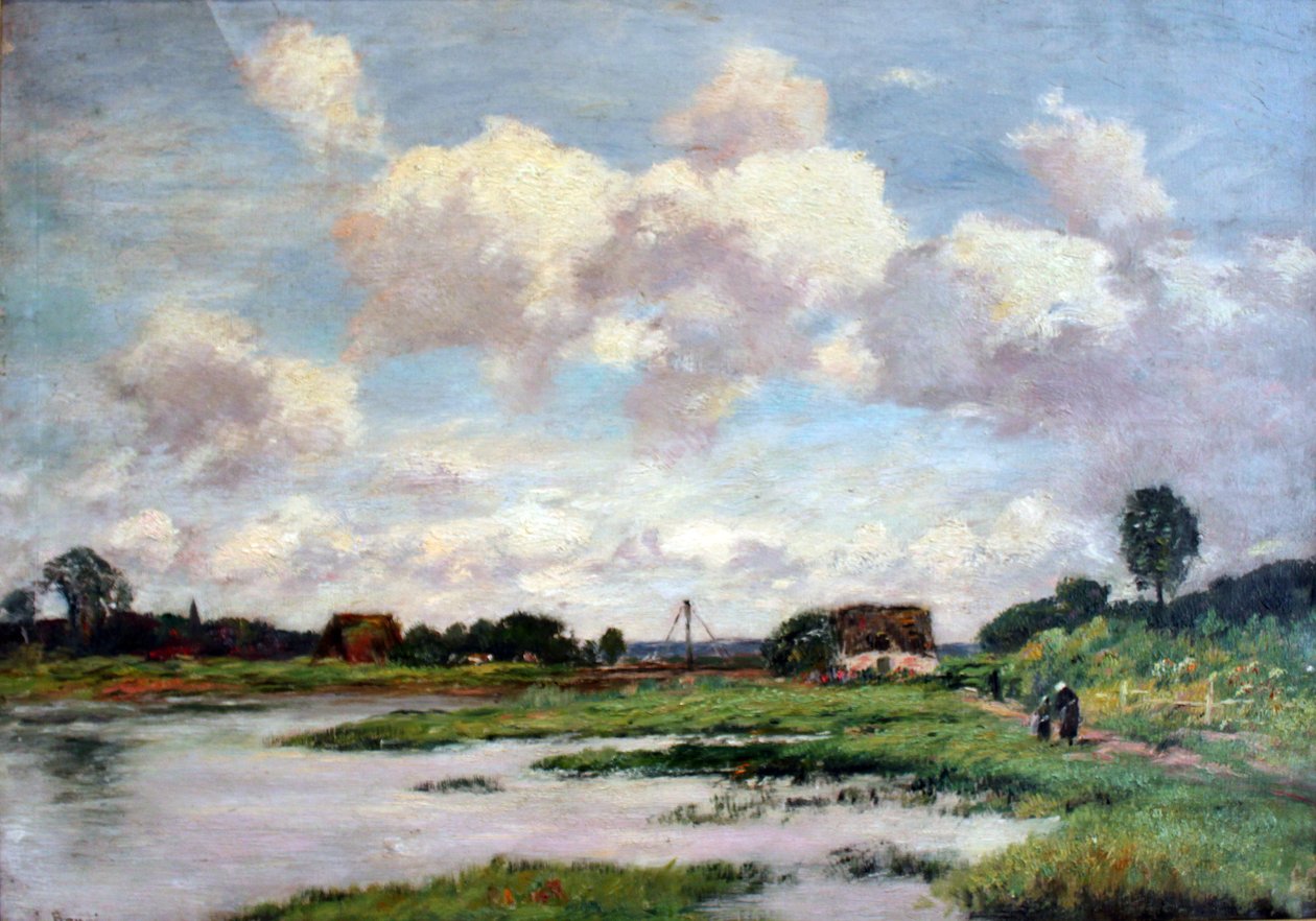 Norman táj (Táj magas égbolttal) alkotó: Eugene Louis Boudin