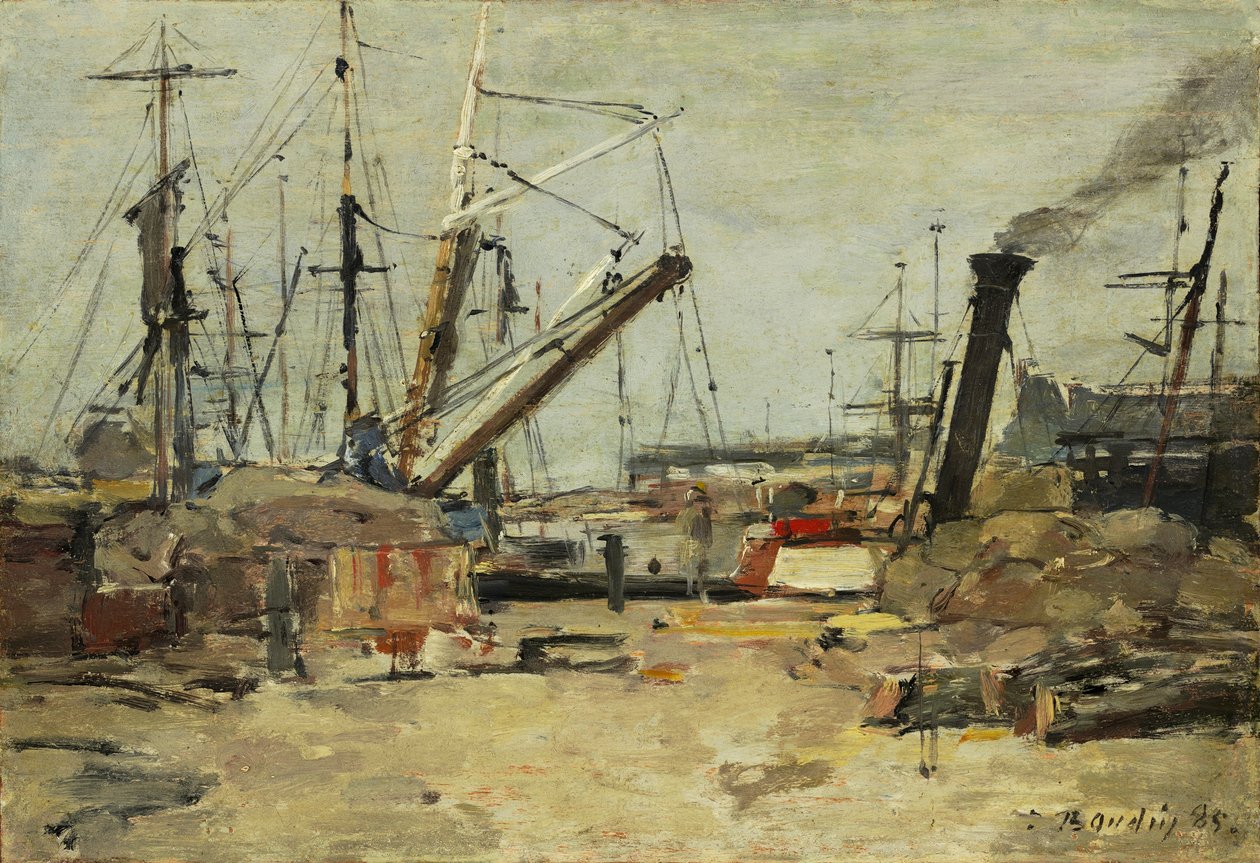 A vontatóhajók alkotó: Eugene Louis Boudin