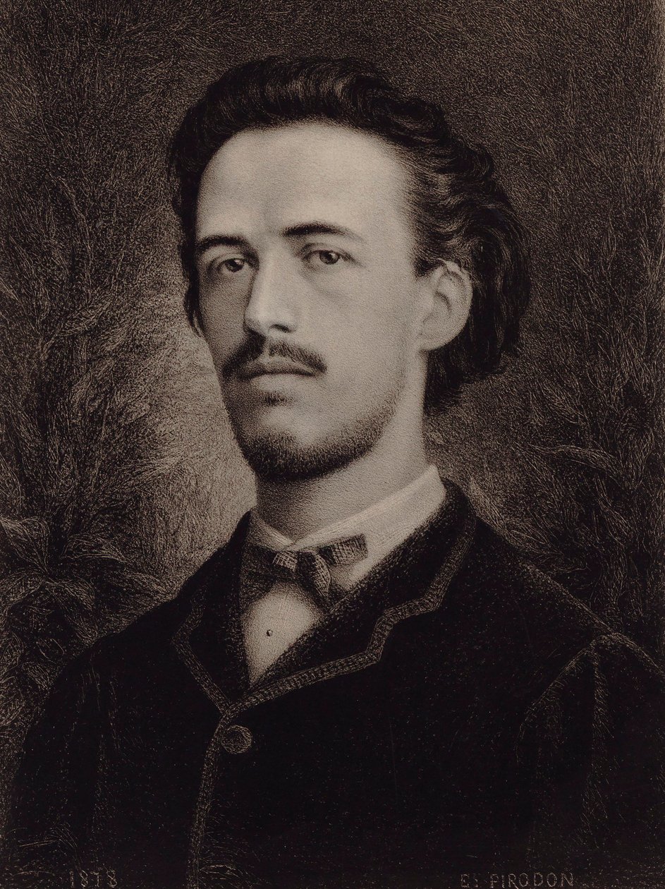 Benjamin Godard zeneszerző portréja 1849-1895, 1878. alkotó: Eugène Louis Pirodon