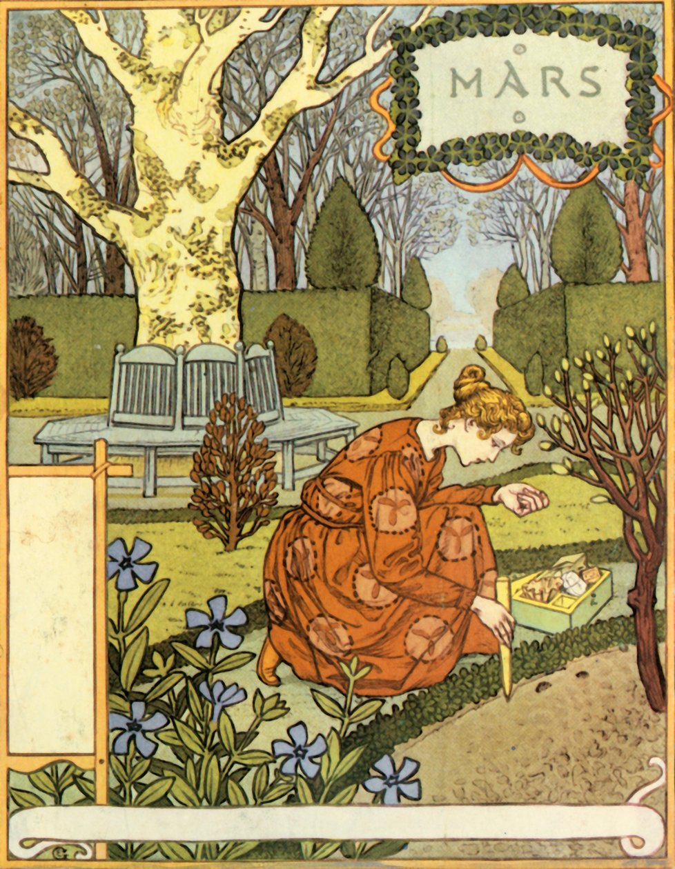 Mars, 1896. alkotó: Eugene Grasset