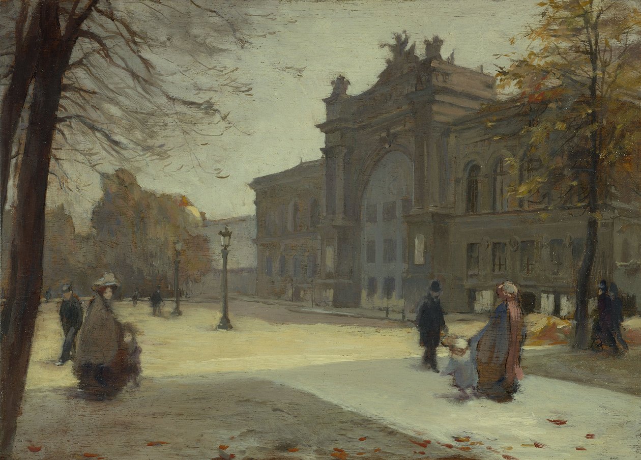 Az Ipari Palota, 10-1899-ben (olaj, fa) alkotó: Eugène Trigoulet