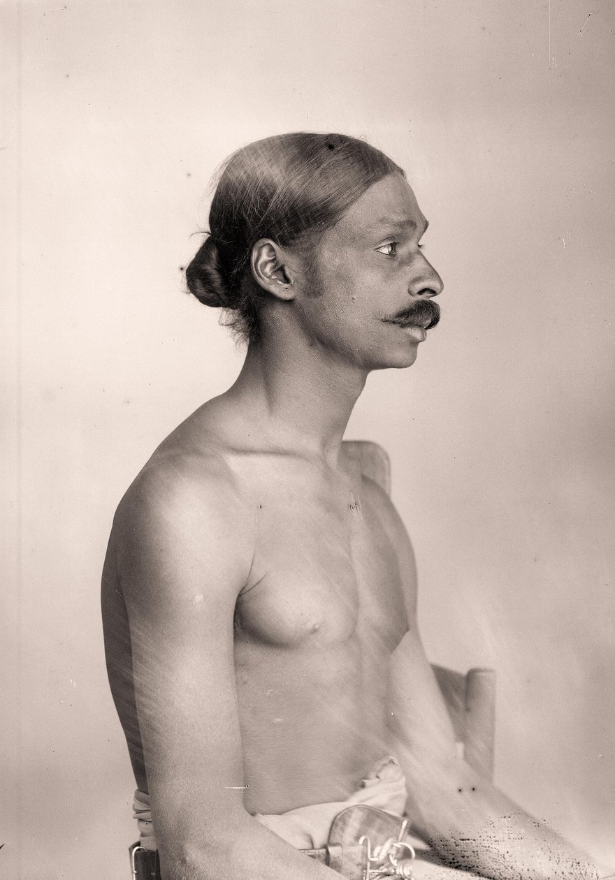 Egy Srí Lanka-i férfi portréja, 1890 körül alkotó: Eugène Trutat