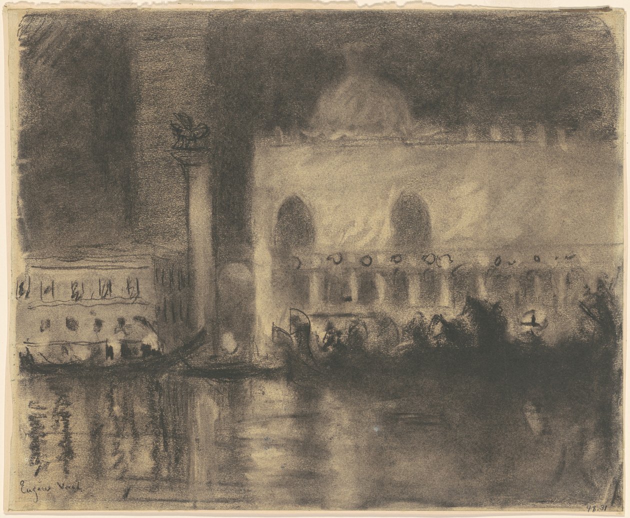 Velence emléke: a Palazzo Ducale és a Piazzetta alkotó: Eugène Vail