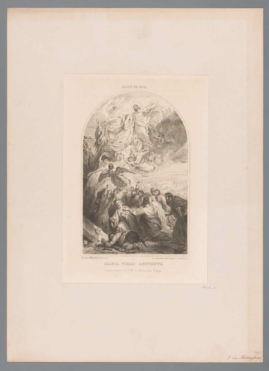 Hemelvaart van Maria Maria virgo assumpta (cím a tárgyon) alkotó: Eugène Van Maldeghem
