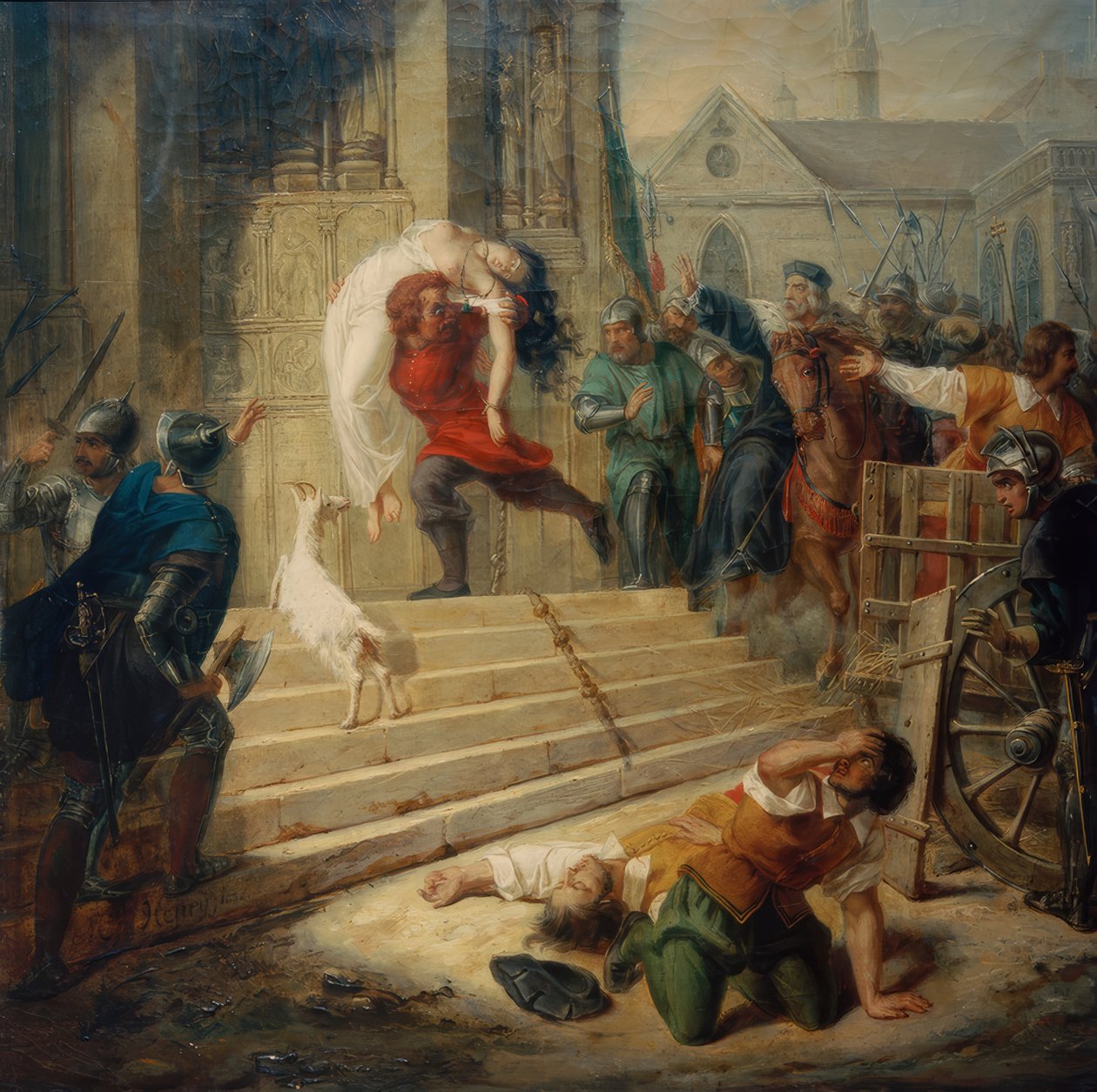 Quasimodo rendezte Esmeraldát alkotó: Eugénie Henry