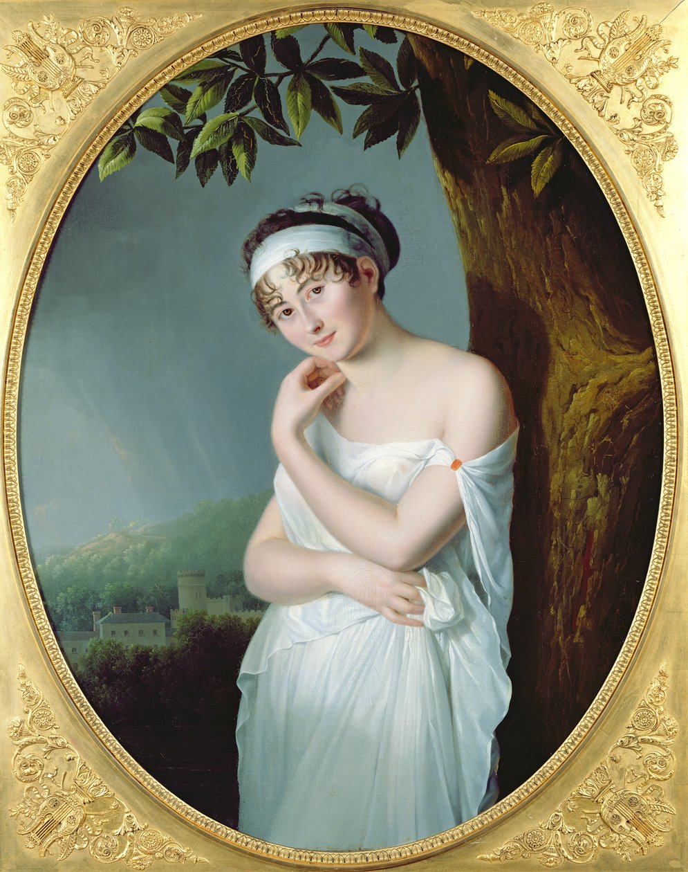 Madame Recamier (1777-1849) portréja, 1798-99 körül alkotó: Eulalie Morin