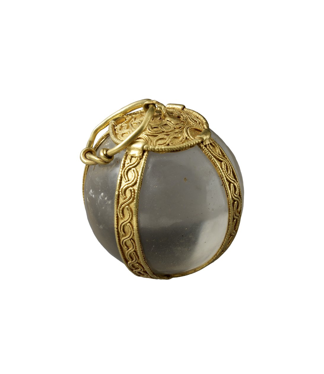Kristálygömb medál, vándorlási időszak (Európa), 400-800 (arany, hegyi és kristály) alkotó: European