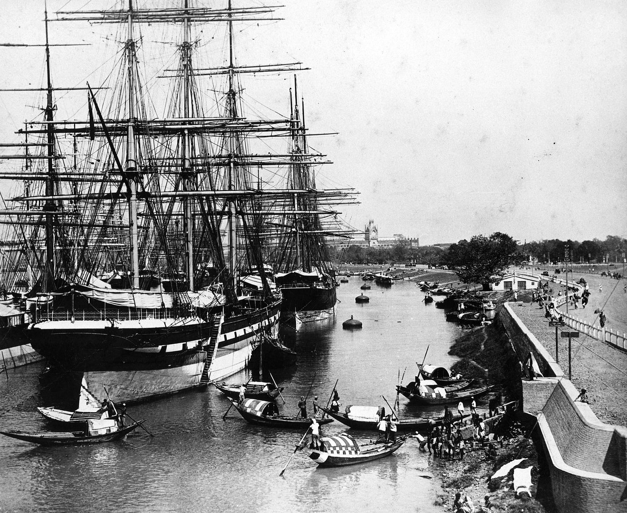 Calcutta Dokk, 1880 körül alkotó: European Photographer