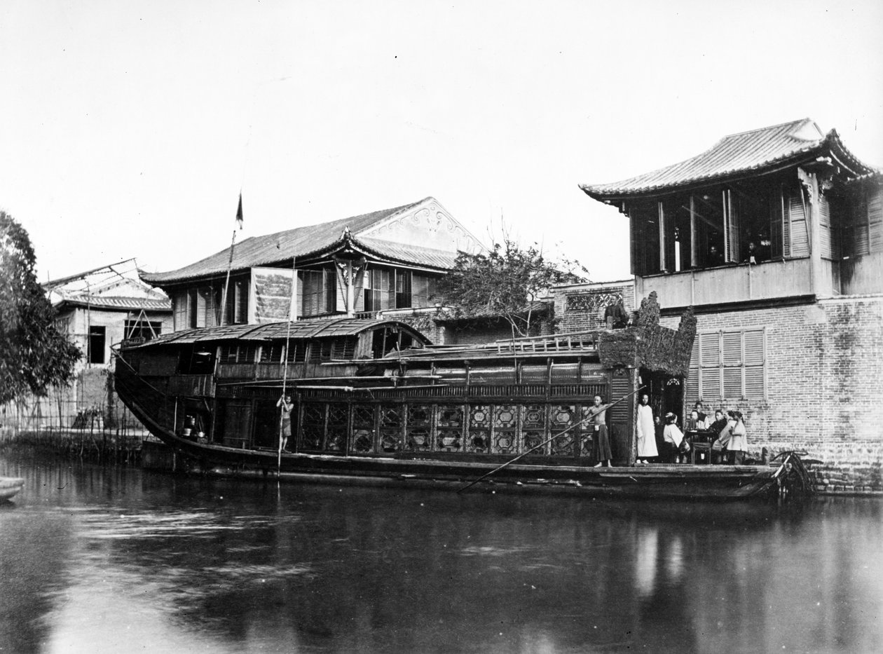 Virághajó, Kanton, 1880-as évek alkotó: European Photographer