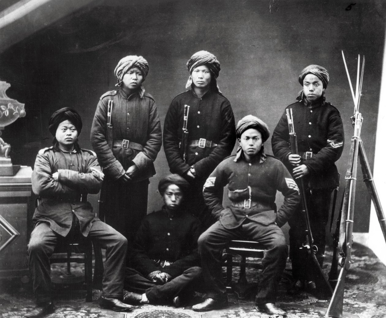 Gordons tábornok testőrsége, 1855-60 körül alkotó: European Photographer