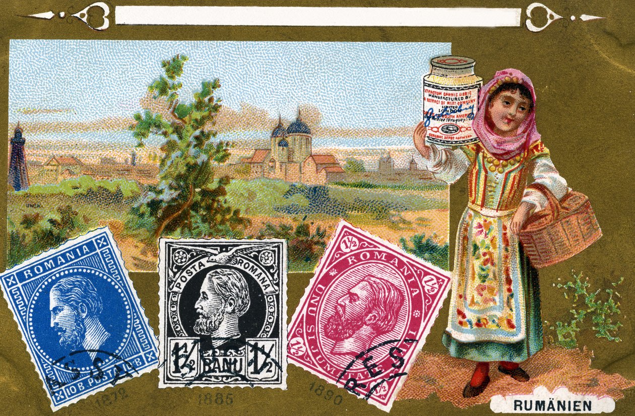 Román postai bélyegek, 1897 alkotó: European School