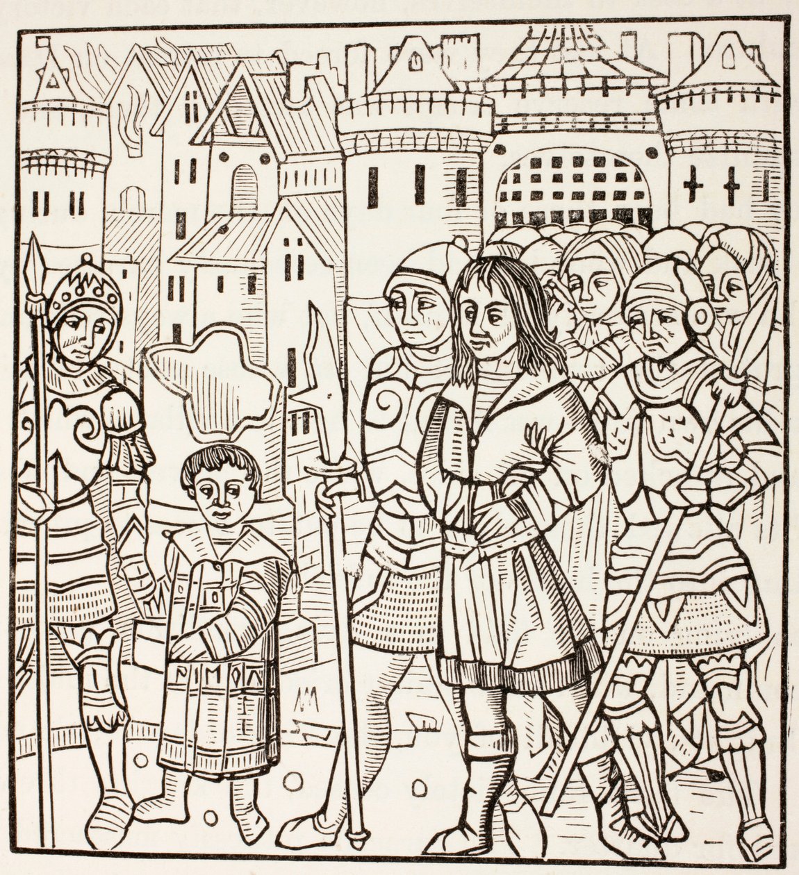 Szent Lajos, IX. Lajos francia király, a szaracénok fogságába esett a fariskuri csata után, 1880 körül alkotó: European School