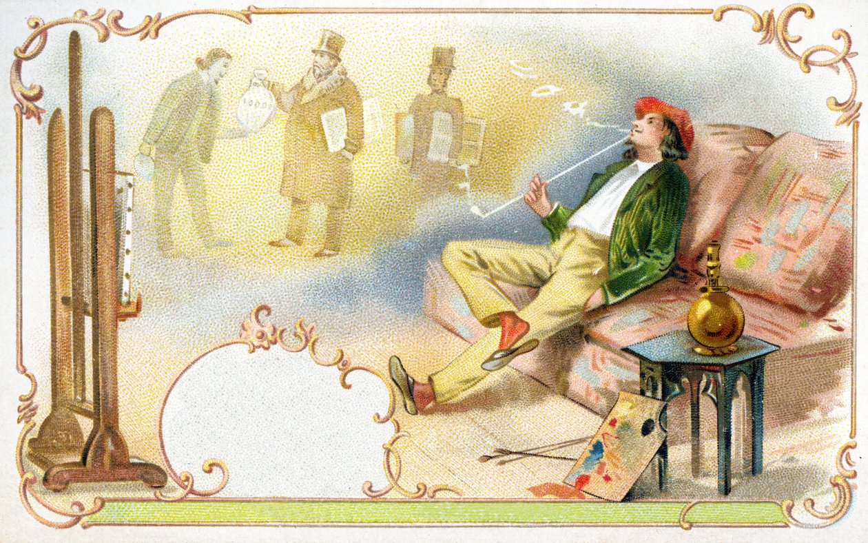 The Artists Pipe Dreams, 1900 alkotó: European School