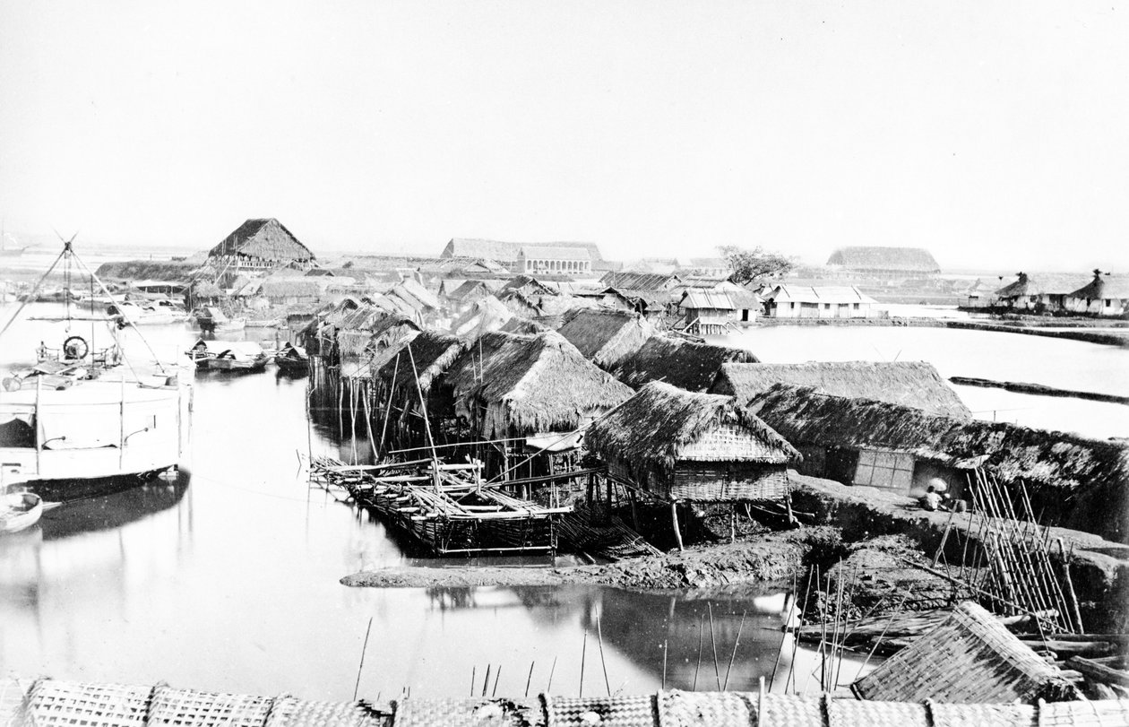 Natív házak, Saigon, 1870-es évek alkotó: European Photographer