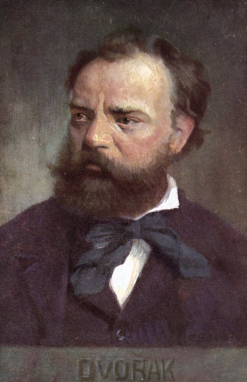Antonin Dvorak, cseh zeneszerző (színes litográfia) alkotó: European School