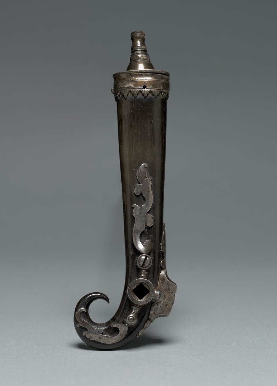 Kombinált feltöltő lombik és kerékkulcs, kb. 1600-50 alkotó: European School
