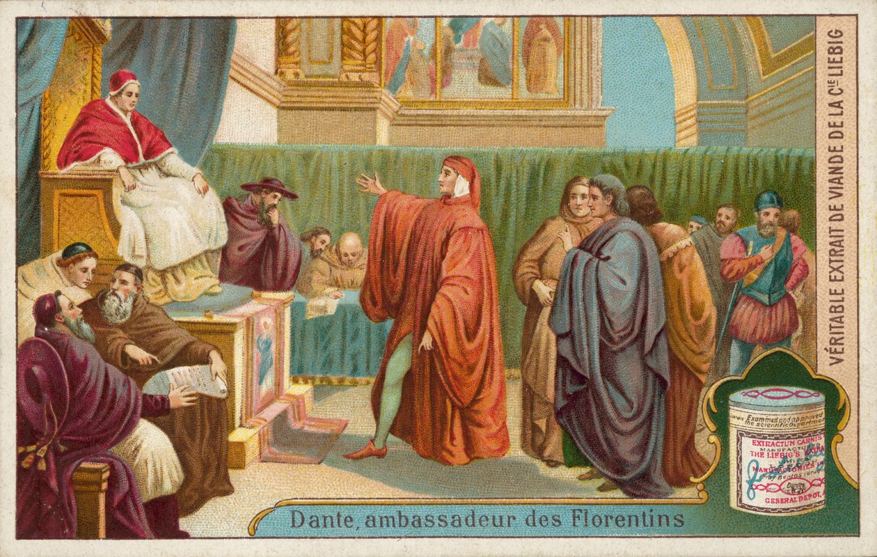Dante VIII. Bonifác pápa előtt alkotó: European School