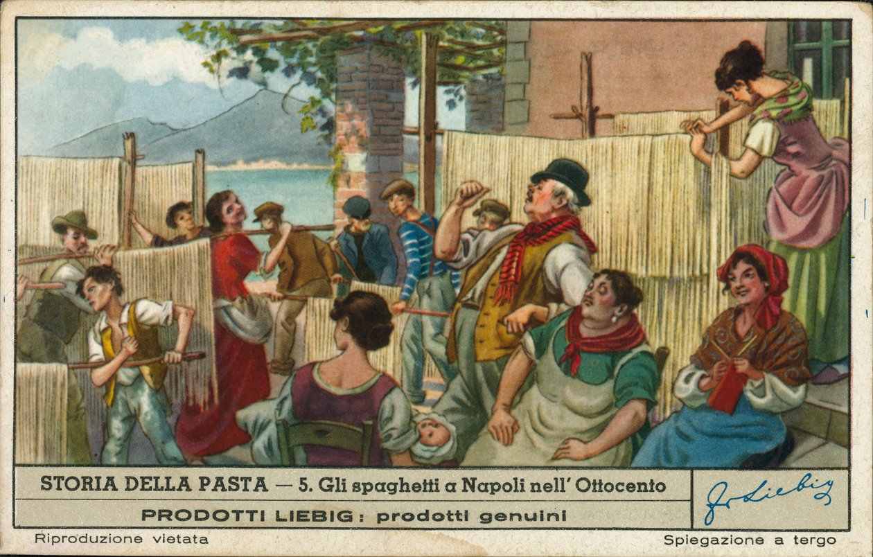 Spagetti szárítása, Nápoly alkotó: European School
