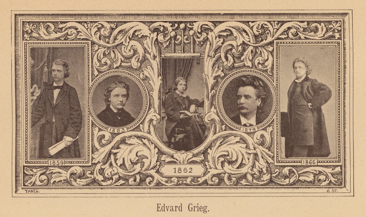 Edvard Grieg, norvég zeneszerző (metszet) alkotó: European School