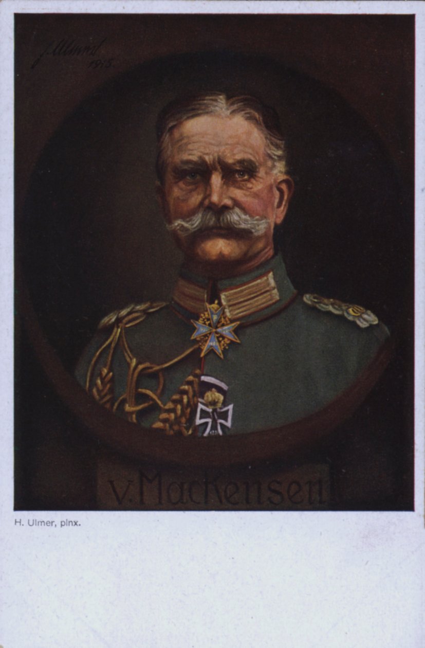 August von Mackensen tábornagy, az első világháború német katonai parancsnoka (színes litográfia) alkotó: European School