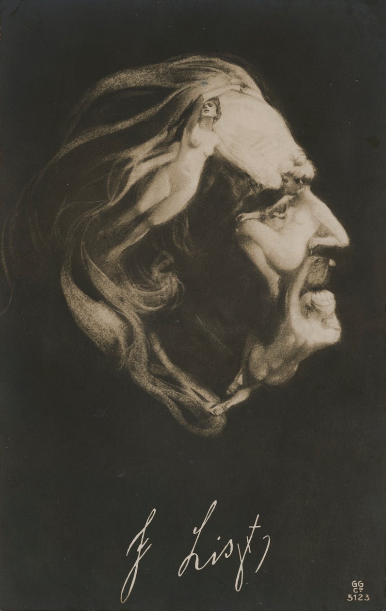Liszt Ferenc, magyar zeneszerző, karmester és zongoraművész (litho) alkotó: European School