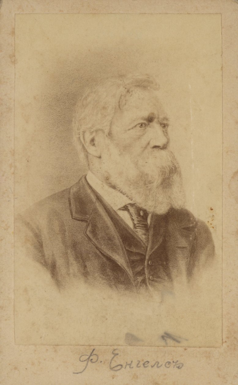 Friedrich Engels, német filozófus és társadalomtudós, a marxista elmélet egyik megalapítója (litho) alkotó: European School