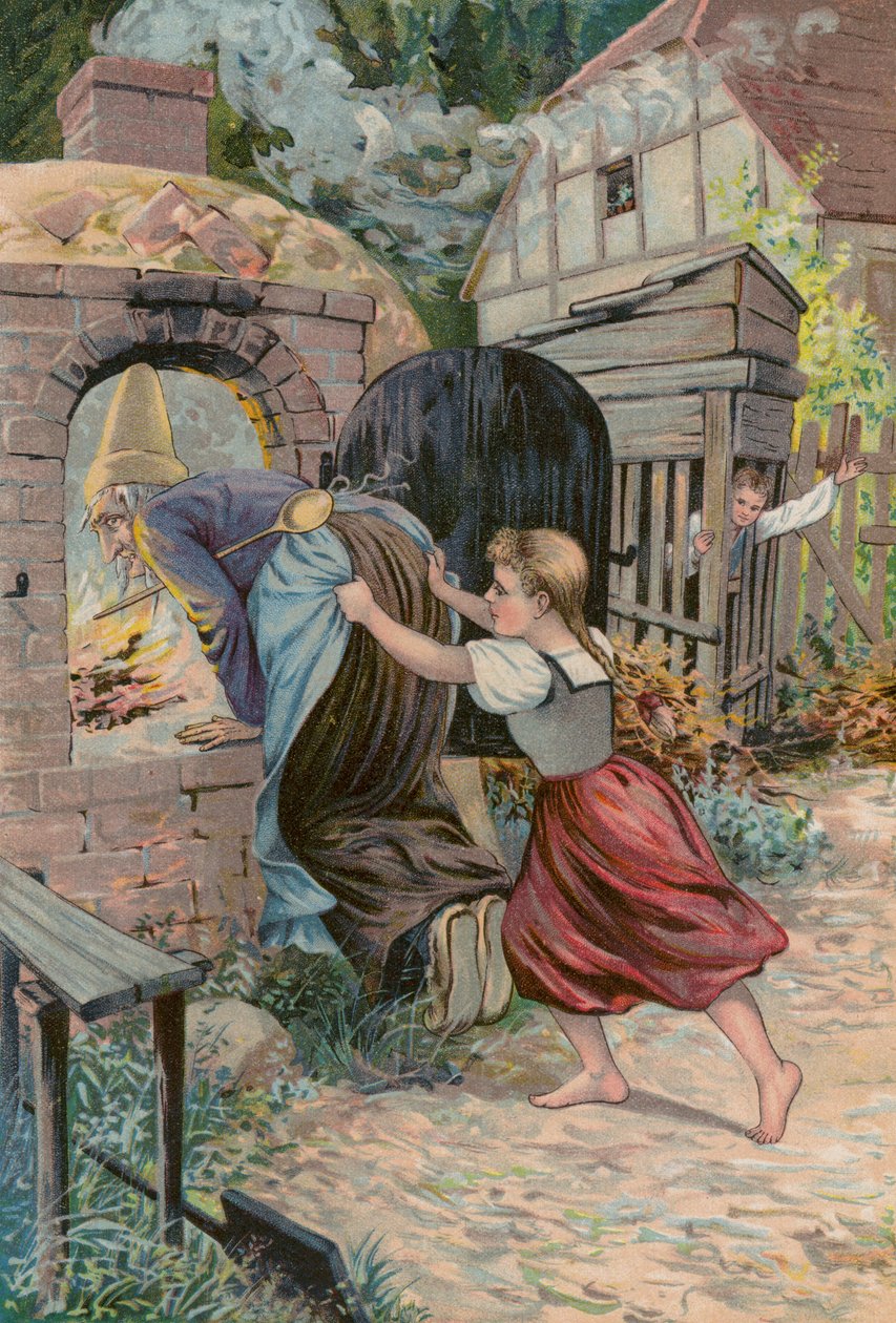 Grimms meséi: Hansel és Grethel (chromolitho) alkotó: European School