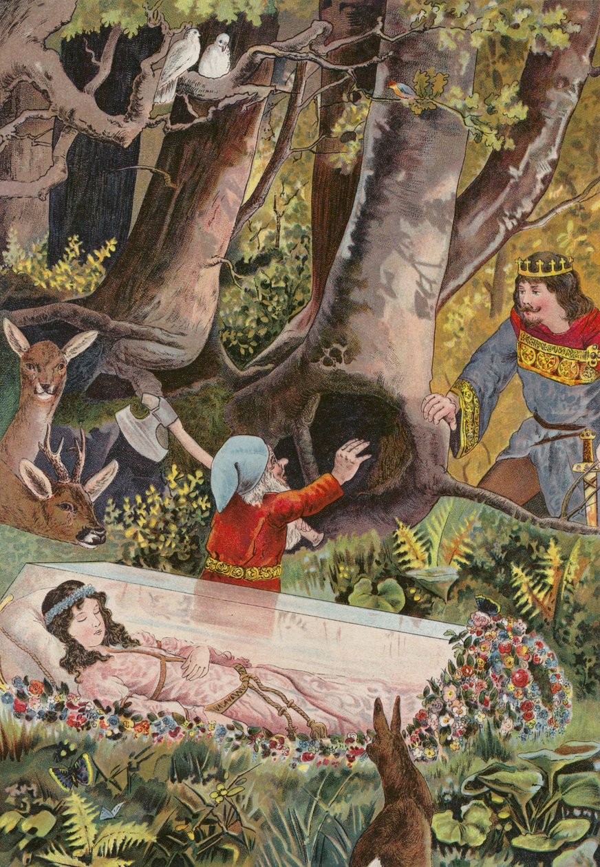 Grimms meséi: Hófehérke (chromolitho) alkotó: European School