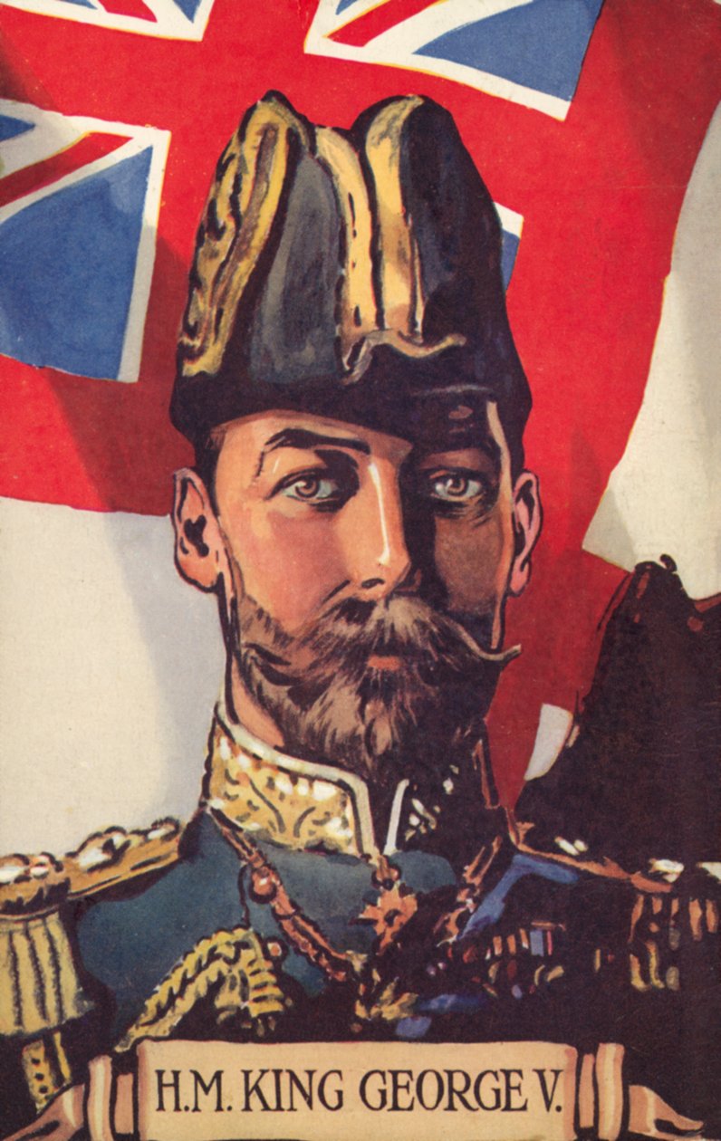 Őfelsége V. György király (színes litográfia) alkotó: European School