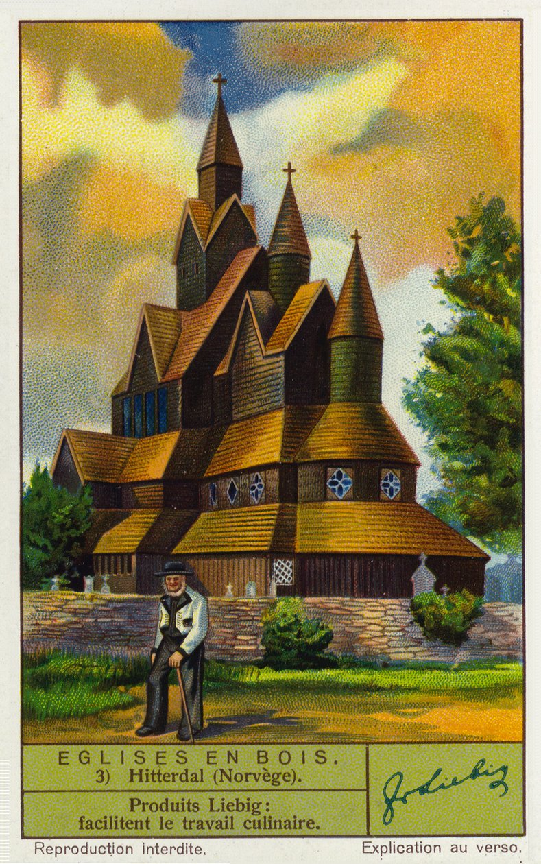 Heddal pálcatemplom, Norvégia (kromolito) alkotó: European School